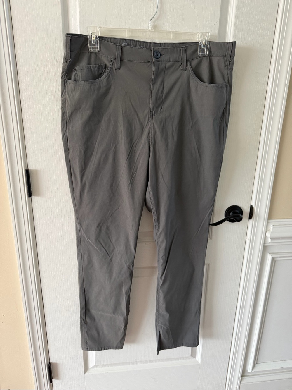 Eddie Bauer Men's Gray Casual Chinos